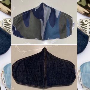 NWT MOTHER Denim ‘Don’t Spray It’ Face Mask Duo